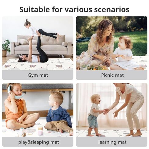 حصيرة لعب الأطفال Uanlauo ، 79 "× 71" حصيرة كبيرة للأرضية ، حصيرة أرضية قابلة للانعكاس ، سميكة الرغوة ومقاومة للماء ، قابلة للطي للرضع للأطفال والأطفال الصغار ، مضاد للانزلاق لزحف الطفل ، وقت بطن غير سامة (الدب) in Kuwait