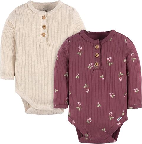 Gerber unisex-baby Baby Boys' and Baby Girls' 2-pack Bodysuits in Saudi Arabia