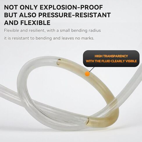 NAN;ACH PNEUMATIC Transparent 8mm or 5/16 OD 5mm ID Polyurethane PU Air Hose Pipe Tube 10 Meter 32.8ft in Kuwait