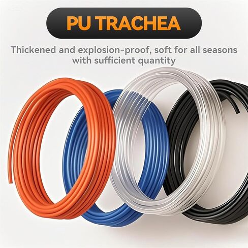 NAN;ACH PNEUMATIC Transparent 8mm or 5/16 OD 5mm ID Polyurethane PU Air Hose Pipe Tube 10 Meter 32.8ft in Kuwait