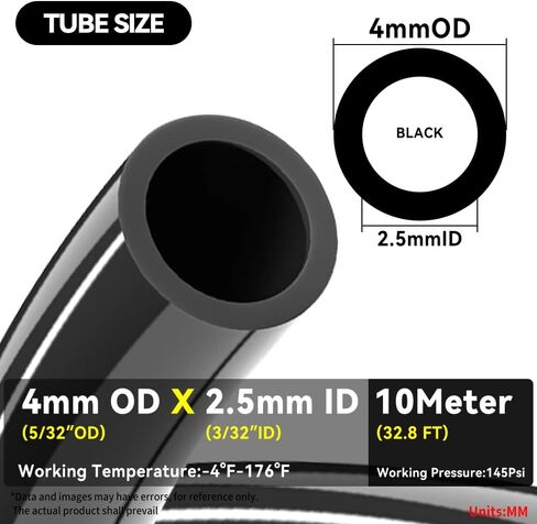 NAN;ACH PNEUMATIC Transparent 8mm or 5/16 OD 5mm ID Polyurethane PU Air Hose Pipe Tube 10 Meter 32.8ft in Kuwait