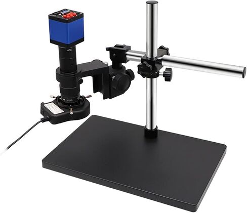 Microscope Kit 2/14/16 MP 38MP Digital Electronic Monocular Microscope Camera, 180X Lens Holder Lamp Microscope Lens Adapters(VGA Camera Set Black Holder) in Saudi Arabia