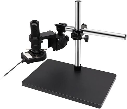 Microscope Kit 2/14/16 MP 38MP Digital Electronic Monocular Microscope Camera, 180X Lens Holder Lamp Microscope Lens Adapters(38MP HDMI Black Holder) in Saudi Arabia