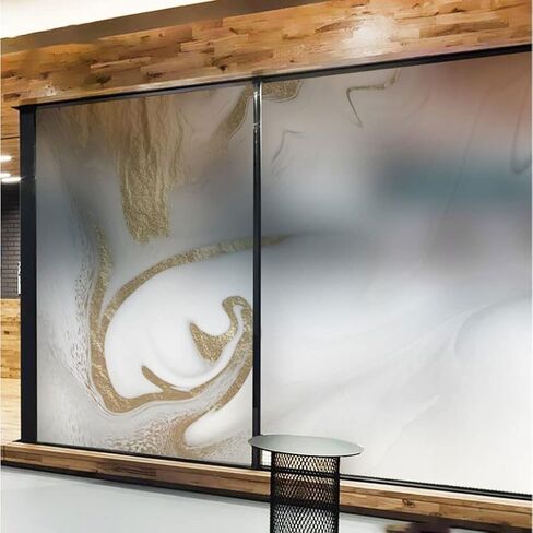 Window Clings Window Glass Sticker Marble Office Frosted Decorative Window Film Suitable for Bathroom Toilet Anti-peep Window Film Privacy Window Film(A,80 * 120 cm) in Saudi Arabia