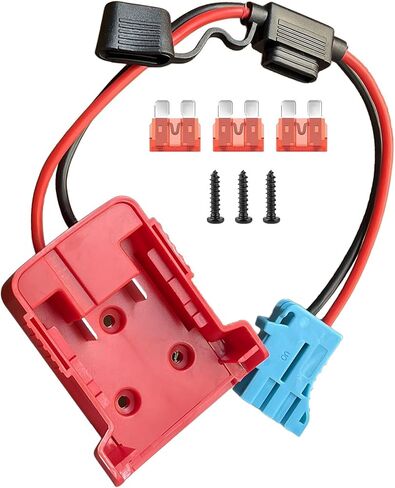 محول للمركبات ذات العجلات الكهربائية - لمحول بطارية Milwaukee M18 18 فولت إلى محول 12 فولت مع مجموعة كابل 12AWG وحماية الصمامات 30 أمبير - محول بطارية لألعاب الركوب للأطفال والسيارات الكهربائية والشاحنات in Kuwait