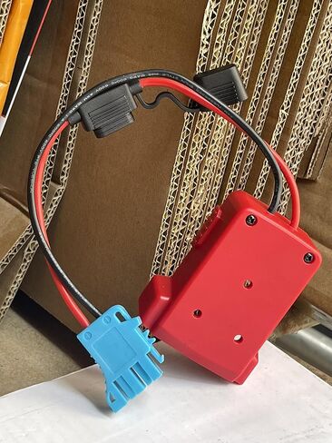 محول للمركبات ذات العجلات الكهربائية - لمحول بطارية Milwaukee M18 18 فولت إلى محول 12 فولت مع مجموعة كابل 12AWG وحماية الصمامات 30 أمبير - محول بطارية لألعاب الركوب للأطفال والسيارات الكهربائية والشاحنات in Kuwait