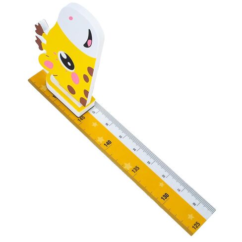 Height Chart for Kids No-Drill Giraffe Themed Growth Chart for Wall for Boys & Girls with Scale and Marker for Nursery Decor in Kuwait