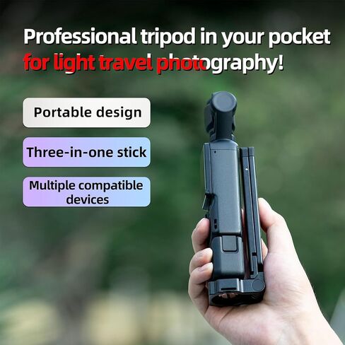 Gugxiom Mini Magnetic Tripod, Universal Foldable Desktop Tripod Stand, with 1/4" Screw, 3kg/6.61lb Load, for Action Cameras in Saudi Arabia