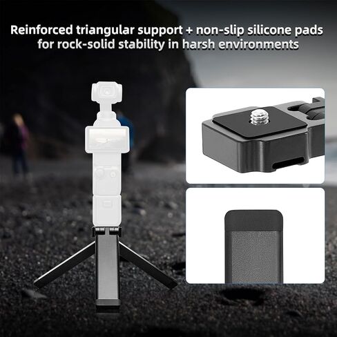 Gugxiom Mini Magnetic Tripod, Universal Foldable Desktop Tripod Stand, with 1/4" Screw, 3kg/6.61lb Load, for Action Cameras in Saudi Arabia