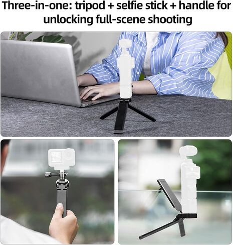 Gugxiom Mini Magnetic Tripod, Universal Foldable Desktop Tripod Stand, with 1/4" Screw, 3kg/6.61lb Load, for Action Cameras in Saudi Arabia