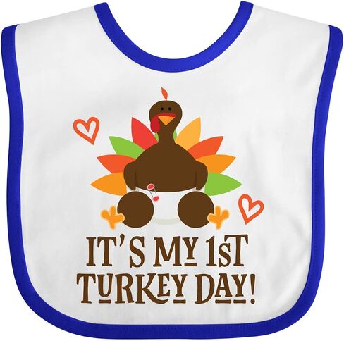 inktastic 1st Turkey Day Thanksgiving Baby Bib in Saudi Arabia
