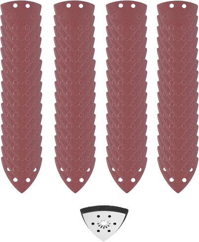 61pcs 90mm 6 Holes Sanding Pad Sand Paper Oscillating Polish Multi Tools The Sandpaper Adopts a Completely Unique Electrost in Saudi Arabia