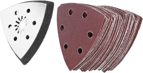 61pcs 90mm 6 Holes Sanding Pad Sand Paper Oscillating Polish Multi Tools The Sandpaper Adopts a Completely Unique Electrost in Saudi Arabia