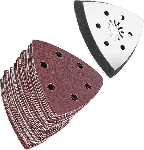 61pcs 90mm 6 Holes Sanding Pad Sand Paper Oscillating Polish Multi Tools The Sandpaper Adopts a Completely Unique Electrost in Saudi Arabia