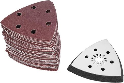 61pcs 90mm 6 Holes Sanding Pad Sand Paper Oscillating Polish Multi Tools The Sandpaper Adopts a Completely Unique Electrost in Saudi Arabia