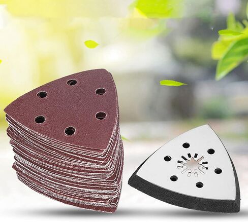 61pcs 90mm 6 Holes Sanding Pad Sand Paper Oscillating Polish Multi Tools The Sandpaper Adopts a Completely Unique Electrost in Saudi Arabia