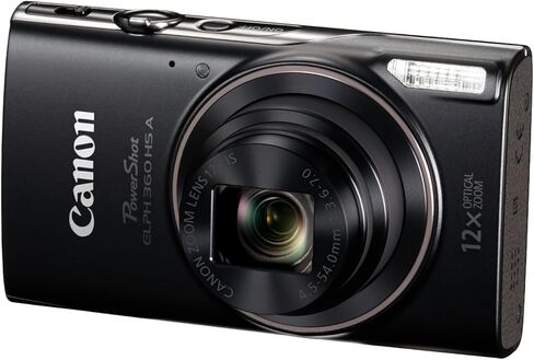 كاميرا كانون PowerShot ELPH 360 HS A باللون الأسود in Kuwait