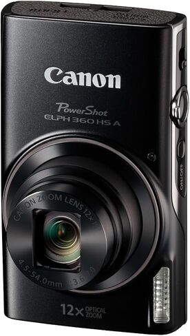كاميرا كانون PowerShot ELPH 360 HS A باللون الأسود in Kuwait