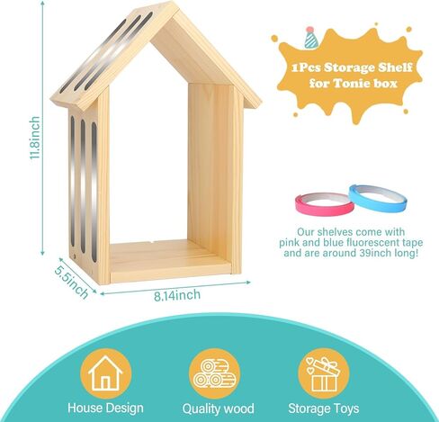 رف تخزين مغناطيسي لرف صندوق توني، منزل كبير الحجم لصندوق توني 1/2 شخصية لاعب شخصيات توني لغرفة الأطفال، مثبت على الحائط ووضع سطح المكتب in Kuwait