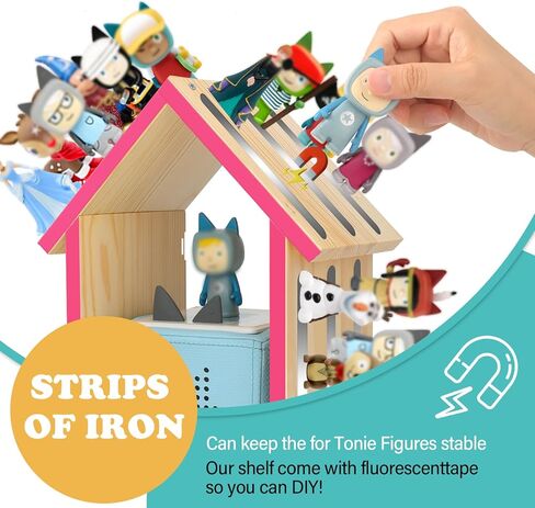 رف تخزين مغناطيسي لرف صندوق توني، منزل كبير الحجم لصندوق توني 1/2 شخصية لاعب شخصيات توني لغرفة الأطفال، مثبت على الحائط ووضع سطح المكتب in Kuwait