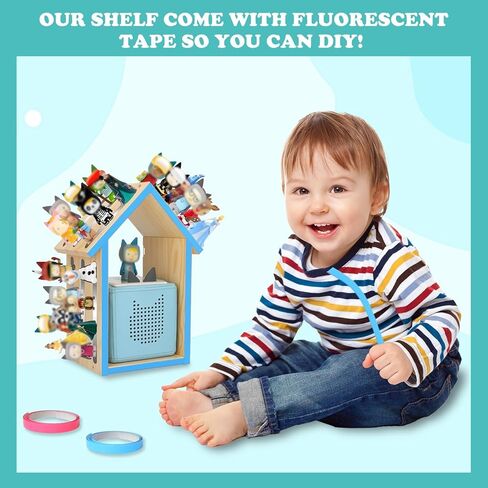 رف تخزين مغناطيسي لرف صندوق توني، منزل كبير الحجم لصندوق توني 1/2 شخصية لاعب شخصيات توني لغرفة الأطفال، مثبت على الحائط ووضع سطح المكتب in Kuwait