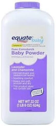 Equate Baby Pure Cornstarch Baby Powder – Hypoallergenic, Lavender & Chamomile – Talc-Free – 22 oz Each, Pack of 3 (Total 66 oz) in Saudi Arabia