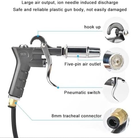 Industrial Anti-Static Ionizer with 0-30cm Photoelectric Sensor - Static Eliminator for Electronic Repair & Static Removal (1 Port) - Effective Static Control Solution in Saudi Arabia
