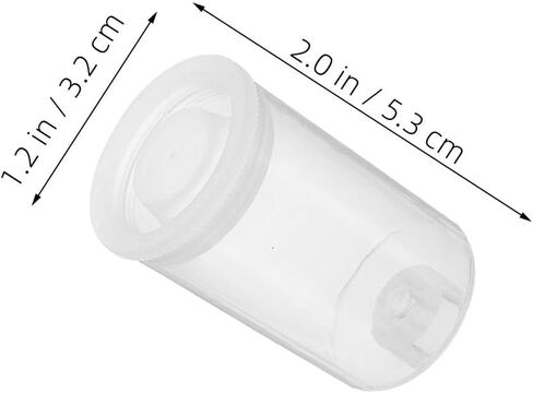DOITOOL 50pcs Empty Plastic Jars with Lids Refillable Film Negative Storage Case Mini Round Tube Box for Jewelry Washi Tape and Other Small Items in Saudi Arabia