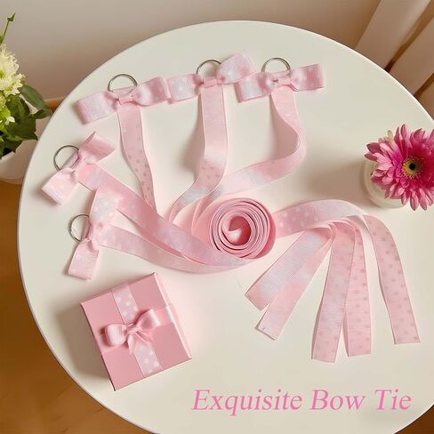 6 قطع حامل على شكل فيونكة رأس للفتيات ومشابك فيونكات الشعر وشماعة منظم للفتيات وإكسسوارات فيونكات الشعر ومنظم للتعليق على الحائط لغرفة الطفل أو ديكورات الحضانة أو السفر (وردي) in Kuwait