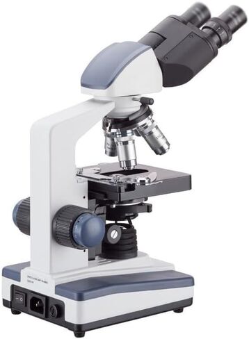 40X-2500X Lab Binocular Compound Microscope, 30° Inclined Swiveling Head, Adjustable Interpupillary Distance for Educational & Scientific Use in Saudi Arabia