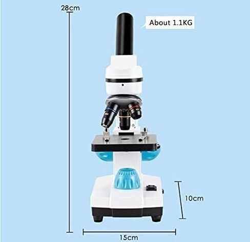 Compound Microscope for Adults & Kids - 100X-2000X High-Power Biological Students, School Lab Home Education, with Slides Set Phone Adapter in Saudi Arabia