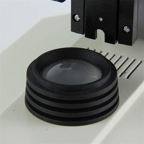 Binocular Biological Microscope 4X-100X Achromatic Lenses, 45° Tilt Head, Double-Layer Stage, Halogen Illumination for School Use in Saudi Arabia