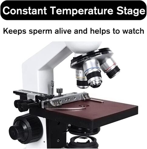 2000X Professional Lab Biological Microscope with 7" LCD, 5MP Digital Eyepiece & Temperature-Controlled Stage for Research in Saudi Arabia