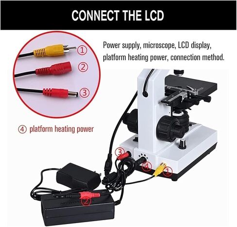 2000X Professional Lab Biological Microscope with 7" LCD, 5MP Digital Eyepiece & Temperature-Controlled Stage for Research in Saudi Arabia