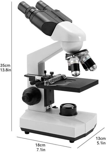 Compound Microscope，40X-2500X Research Class Professional Microscope，Dual LED Lighting ，Microscope for Adults in Saudi Arabia
