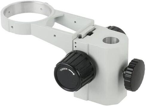 Industrial Microscope Stand for Binocular/Trinocular, 360° Rotating Arm, 76mm Holder, Multi-Axis Adjustable Base, 375x255mm Platform in Saudi Arabia