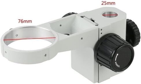 Industrial Microscope Stand for Binocular/Trinocular, 360° Rotating Arm, 76mm Holder, Multi-Axis Adjustable Base, 375x255mm Platform in Saudi Arabia