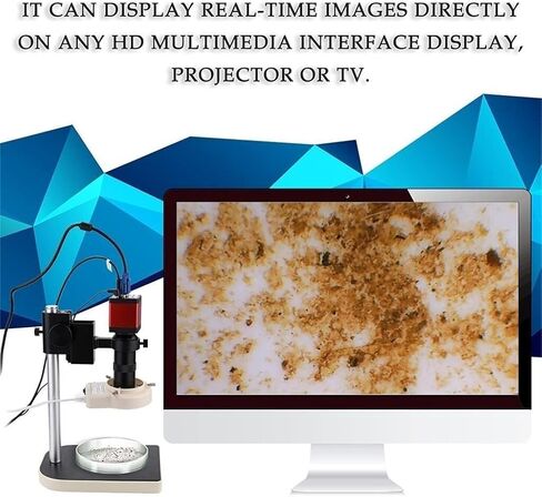 Microscope Camera Remote Control Kit for Industry Lab PCB +56 LED Light in Kuwait