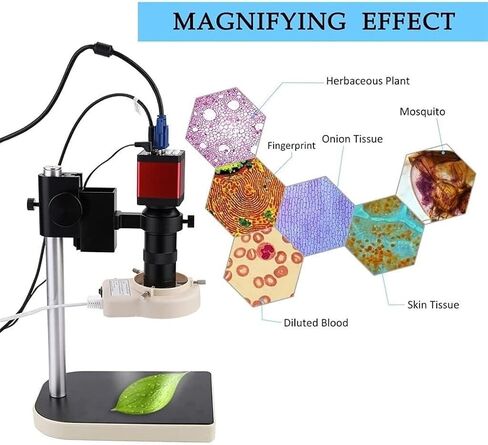 Microscope Camera Remote Control Kit for Industry Lab PCB +56 LED Light in Kuwait