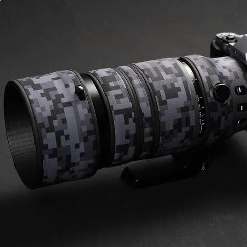 معطف عدسة كاميرا مقاوم للماء لباناسونيك لايكا DG Vario-Elmar 100-400 مم f/4-6.3، أغطية مطر مموهة للكاميرا وكم واقي للعدسة (تمويه الغابة) in Kuwait