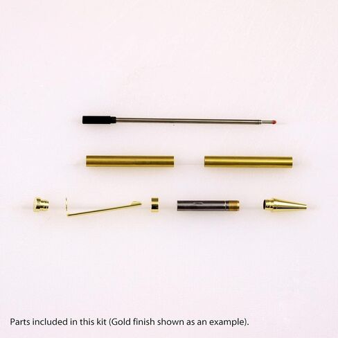 Slimline Pen Kit - Satin Silver, 10 Pack in Saudi Arabia