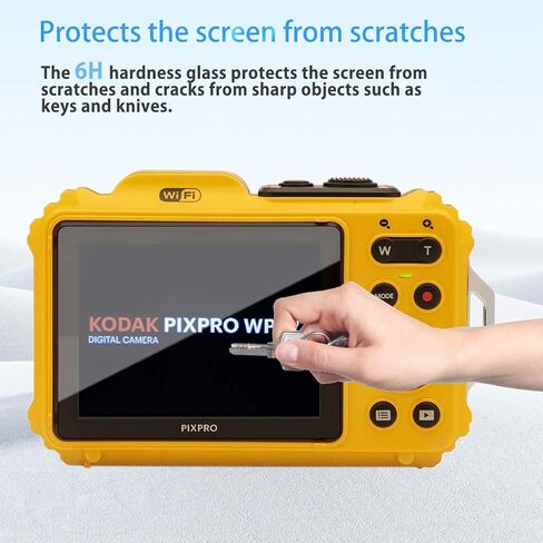 [3 عبوات] واقي شاشة لـ KODAK PIXPRO WPZ2، طبقة واقية عالية الدقة، صلابة 6 ساعات، خدش، مضاد لبصمات الأصابع، فيلم واقي لكاميرا KODAK PIXPRO WPZ2 (ليس زجاجًا مقسى) in Kuwait