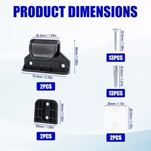 جزء بديل لبوابة الأطفال السوداء القابلة للسحب، 55 بوصة عرض × 33 بوصة ارتفاع، مجموعة تمديد بوابة الأطفال القابلة للسحب مع مزلاجين ودعامتين ومجموعة واحدة من البراغي للأبواب التلسكوبية للأطفال والحيوانات الأليفة in Kuwait