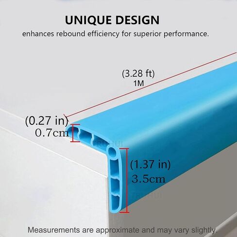 Colorful Rubber Wall Corner Guard Edge Protector,Anti-Collision Strip, Self-Adhesive Wall Guards, Safety Edge & Corner Guards, Length 3.28 ft,Black in Saudi Arabia