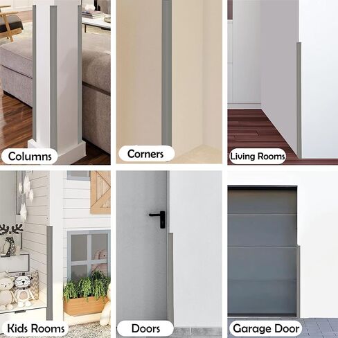 Colorful Rubber Wall Corner Guard Edge Protector,Anti-Collision Strip, Self-Adhesive Wall Guards, Safety Edge & Corner Guards, Length 3.28 ft,Black in Saudi Arabia