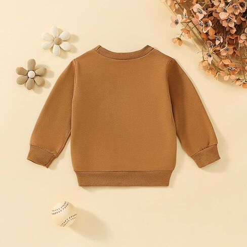 Toddler Baby Girl Football Outfit Long Sleeve Fall Sweatshirt Game Day Clothes in Saudi Arabia