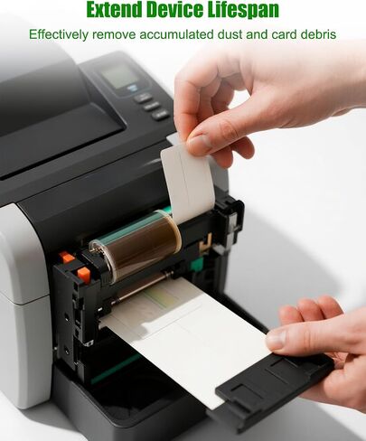Cleaning Card Kit Fit for Zebra ZC Series ZC100 ZC150 ZC300 ZC350 ID Card Printers Daily Cleaning and Maintenance, Replace 105999-311 105999311, 5Pcs in Saudi Arabia
