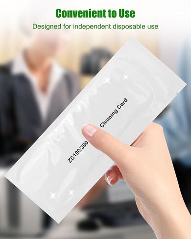 Cleaning Card Kit Fit for Zebra ZC Series ZC100 ZC150 ZC300 ZC350 ID Card Printers Daily Cleaning and Maintenance, Replace 105999-311 105999311, 5Pcs in Saudi Arabia