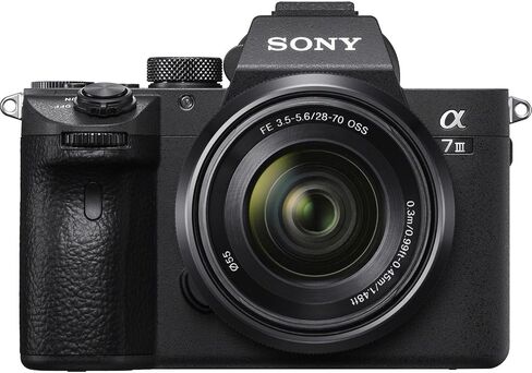 Sony a7 III Mirrorless Camera with FE 28-70mm f/3.5-5.6 OSS & E 55-210mm f/4.5-6.3 Lens + 128 GB Memory + Extra Battery + Camera Case + Tripod + More (25pc Bundle) (Renewed) in Saudi Arabia