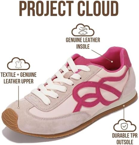 أحذية Project Cloud النسائية مع نعل داخلي من إسفنج الذاكرة أحذية رياضية عصرية للنساء - أحذية رياضية نسائية خفيفة الوزن وغير قابلة للانزلاق أحذية مشي للنساء (منخفض) in Kuwait